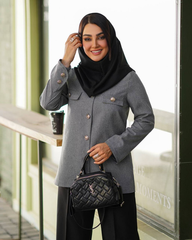 مانتو کتی دیپلمات زنانه مدل پرتو