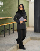 مانتو کتی دیپلمات زنانه مدل پرتو