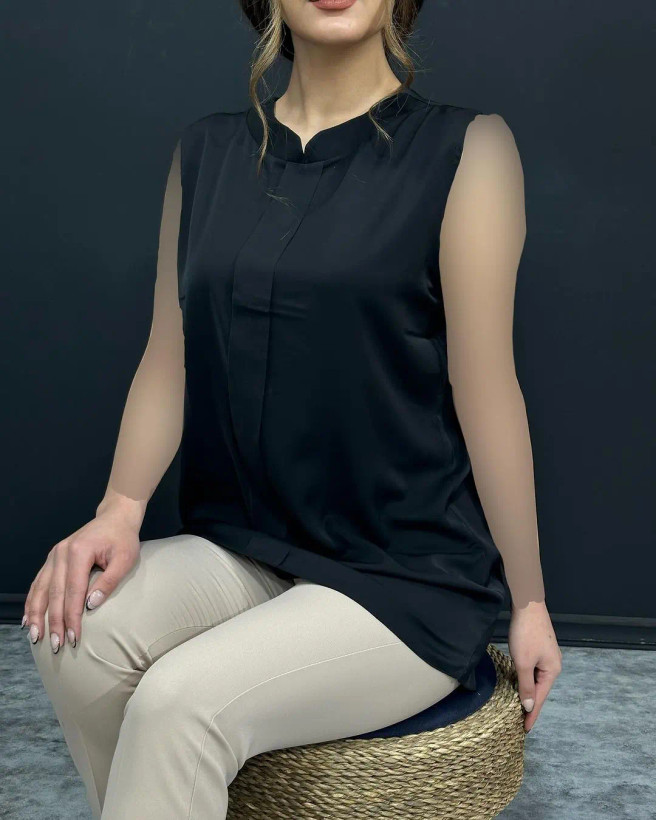 تاپ مجلسی زنانه جنس کرپ الیزه