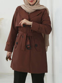 بارونی کتان تی سی گرم بالا بدون آستر مدل شراره