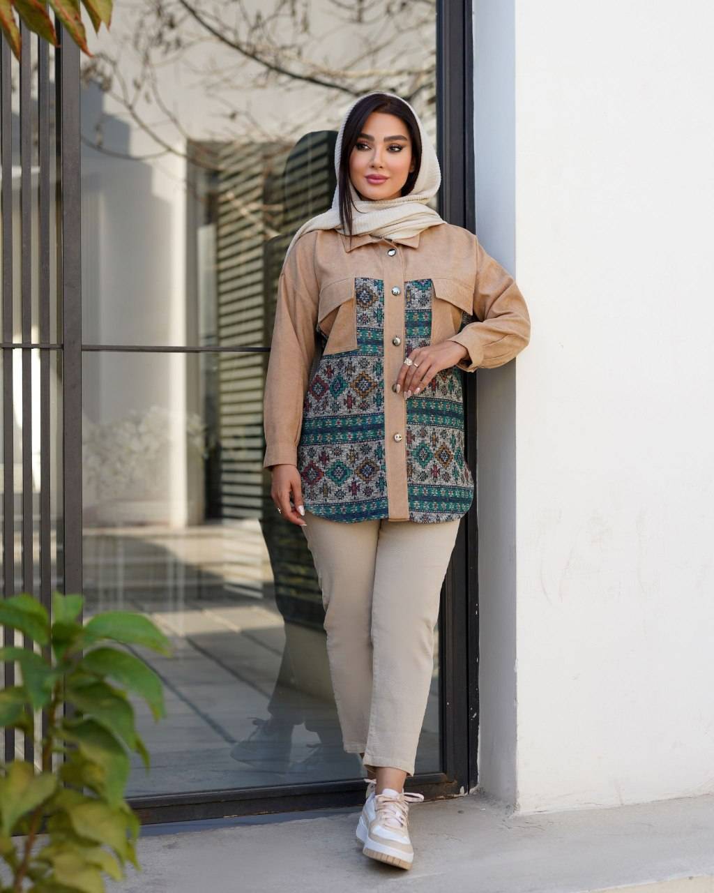 مانتو مخمل کبریتی مدل روناک