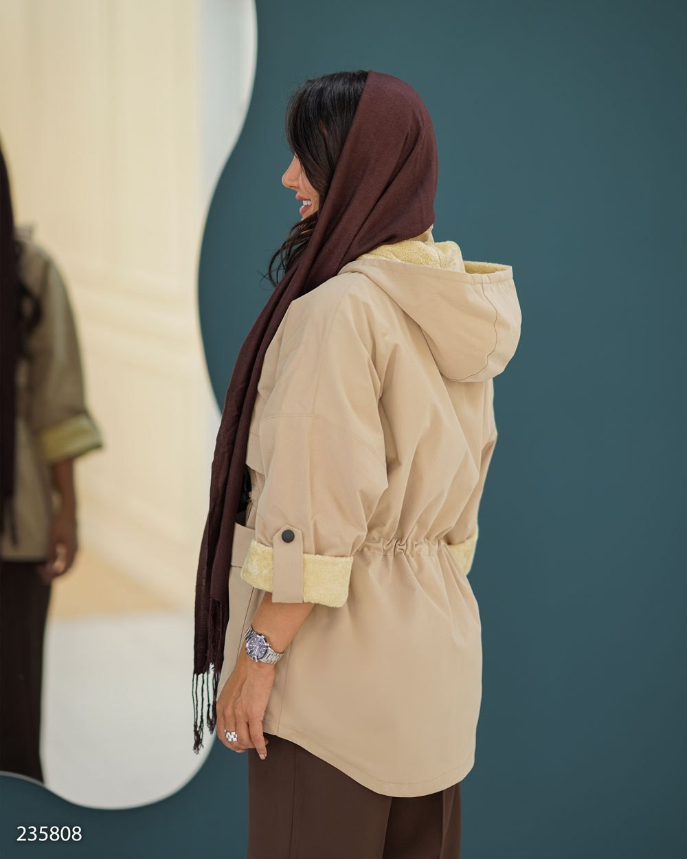 کاپشن کتان tc زنانه مدل الهام