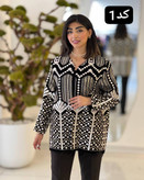 کت مخمل طرحدار زنانه سایز بزرگ